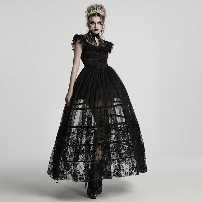 Goth gradient patent leather corset