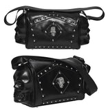 Punk Metal Leather Skull Bag