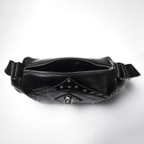 Punk Metal Leather Skull Bag