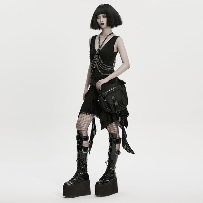 Punk Techwear Waist-Leg Bag