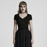 Gothic V-neck T-shirt