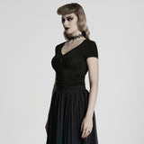 Gothic V-neck T-shirt