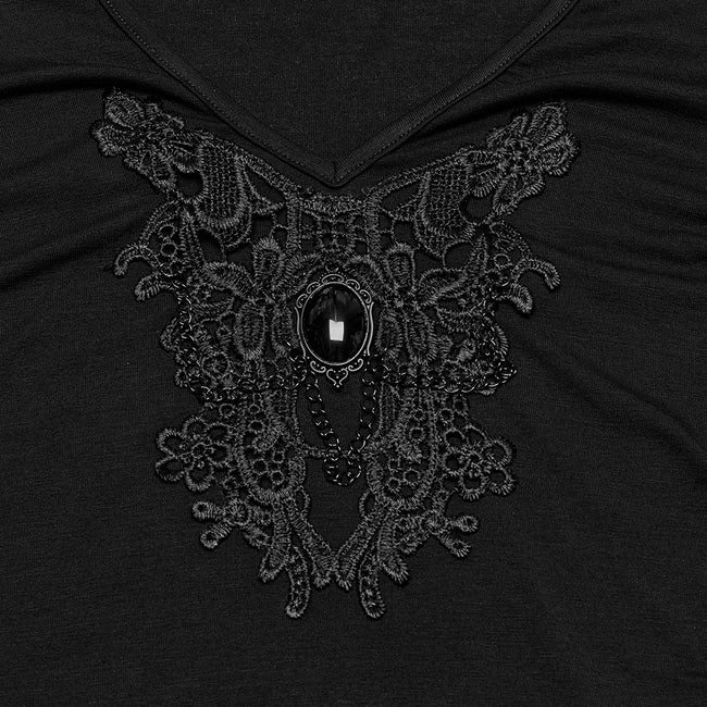 Gothic V-neck T-shirt