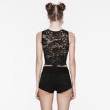 Goth Daily Lace Crop Top