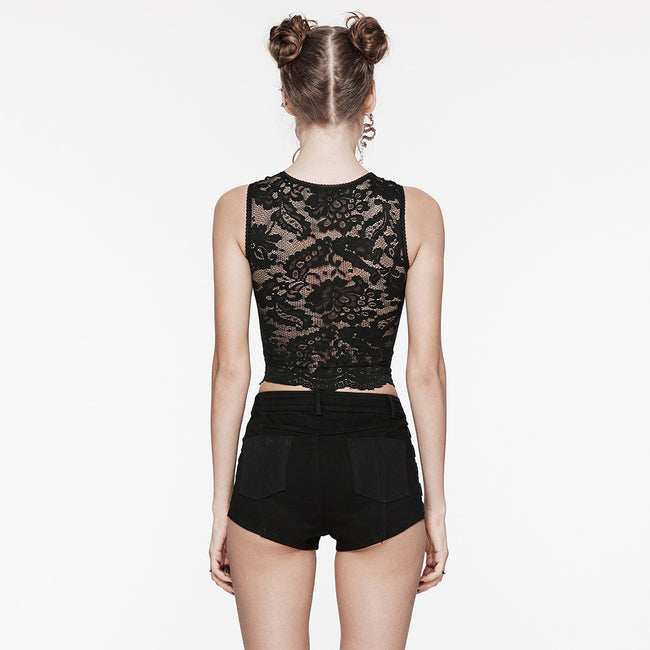 Goth Daily Lace Crop Top