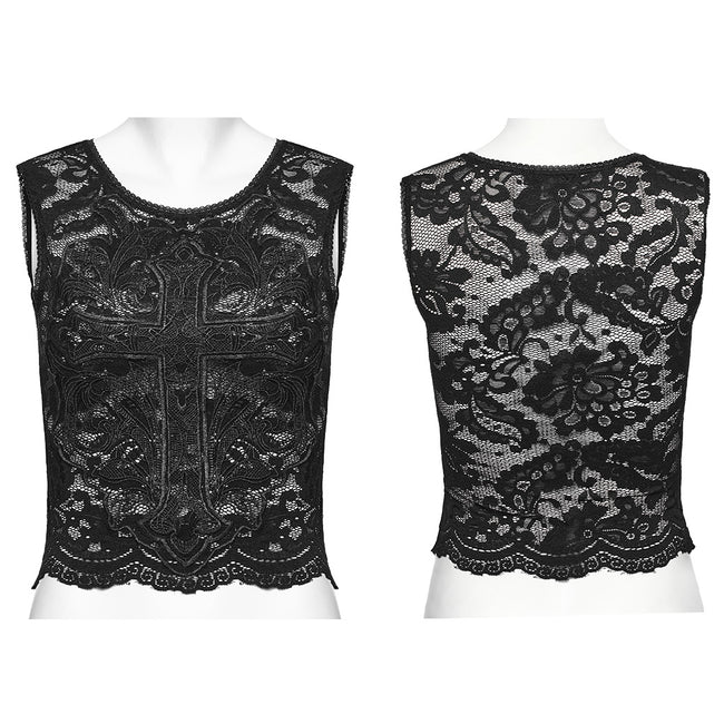 Goth Daily Lace Crop Top
