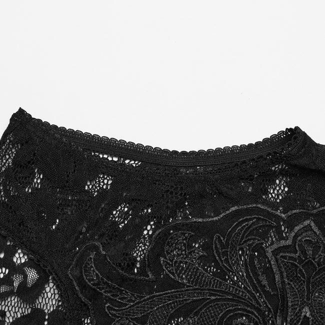 Goth Daily Lace Crop Top