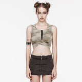 Wasteland hooded crop top