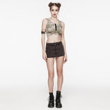 Wasteland hooded crop top