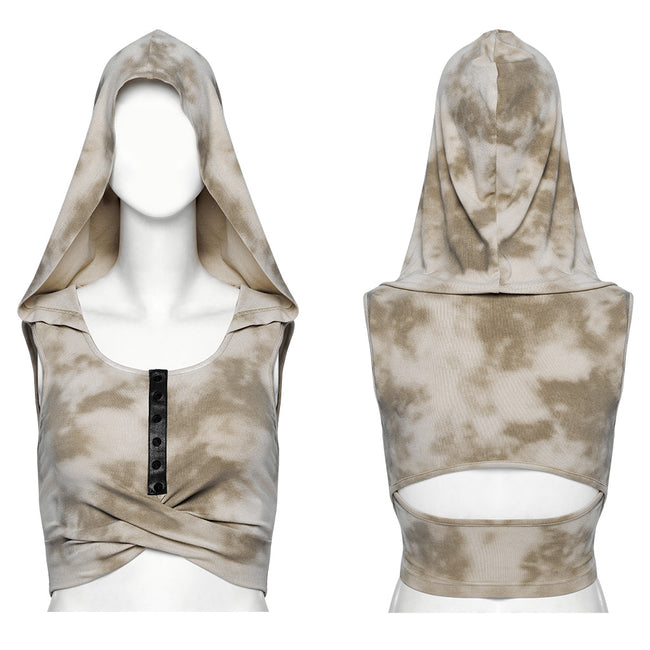 Wasteland hooded crop top