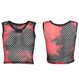 PUNK Tie-Dyed Mesh Tank Top