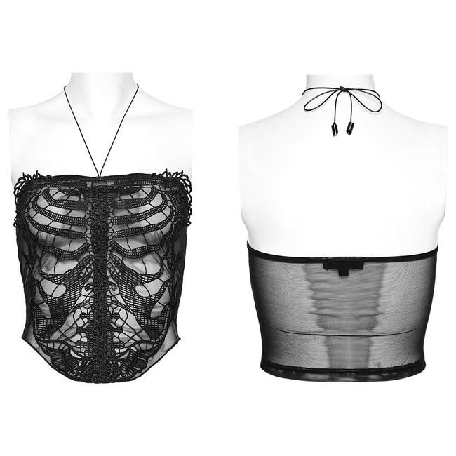 Goth Skeleton cami top