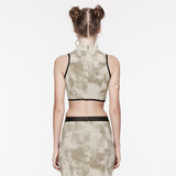 Punk tie-up crop top