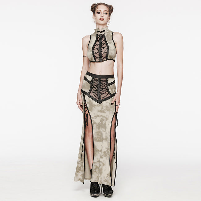 Punk tie-up crop top