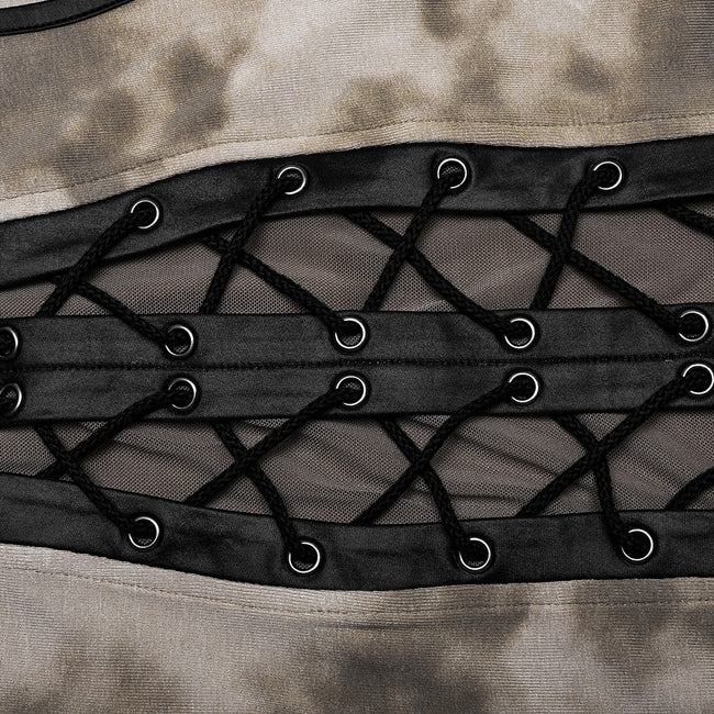 Punk tie-up crop top