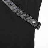 Punk V-neck cross loop vest