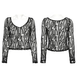 Sexy Punk Mesh T-shirt