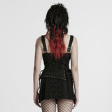 Decadent punk denim vest