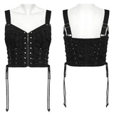 Decadent punk denim vest