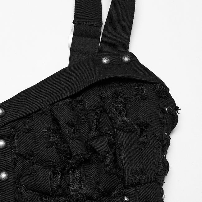 Decadent punk denim vest