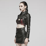 Punk Spikes Short Leather Jacket