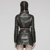 Punk Spikes Short Leather Jacket