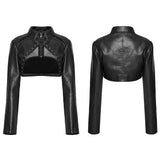 Punk Spikes Short Leather Jacket