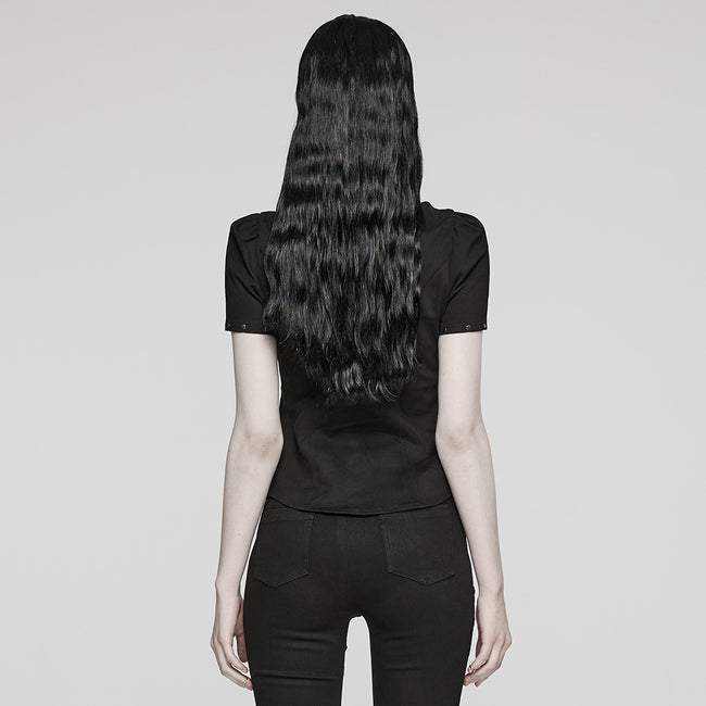 2024 Punk asymmetrical shirt