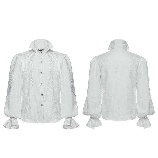 Goth stand collar palace gorgeous shirt