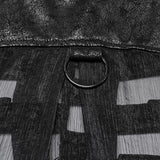 Punk personalized hollow skeleton vest