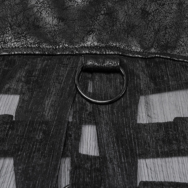 Punk personalized hollow skeleton vest