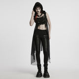 Punk personalized hollow skeleton vest