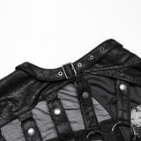 Punk personalized hollow skeleton vest