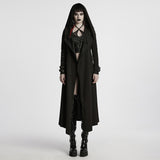 Punk hooded cut washed jacket