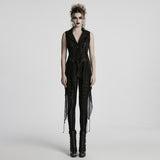 Goth Dark Alien Asymmetric Vest