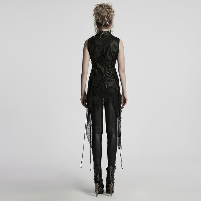 Goth Dark Alien Asymmetric Vest