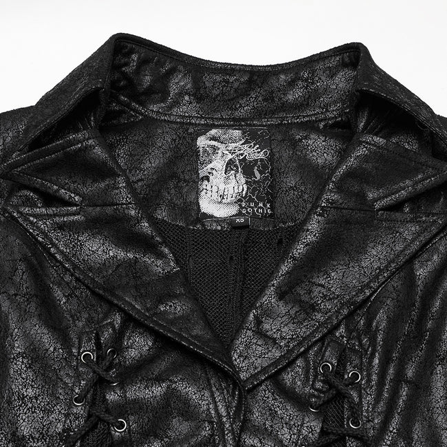 Goth Dark Alien Asymmetric Vest