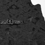 Gothic jacquard lapel vest