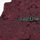 Gothic jacquard lapel vest