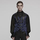 Gothic jacquard lapel vest