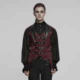 Gothic jacquard lapel vest