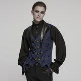 Gothic jacquard lapel vest