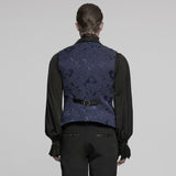 Gothic jacquard lapel vest