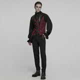 Gothic jacquard lapel vest