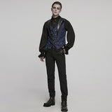 Gothic jacquard lapel vest