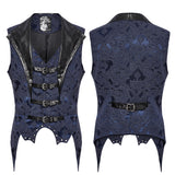 Gothic jacquard lapel vest