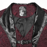 Gothic jacquard lapel vest