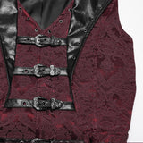 Gothic jacquard lapel vest