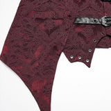 Gothic jacquard lapel vest