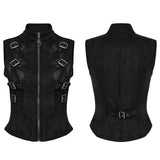 Punk skeleton silhouette vest